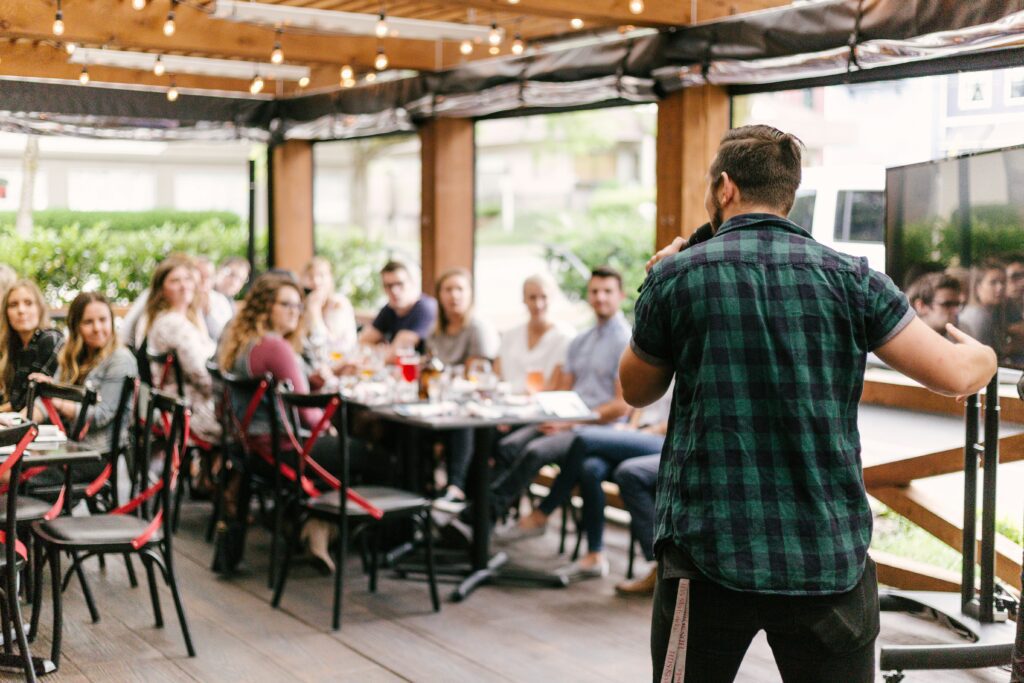 Hire a host - corporate event networking idea