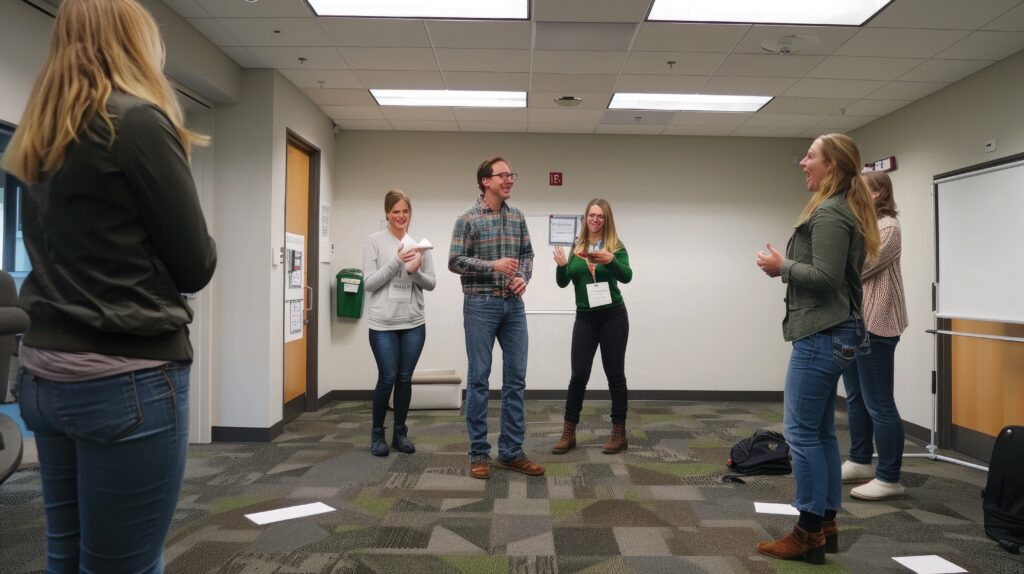 Playing Scavenger hunt - corporate event networking idea