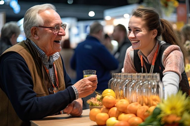Food and refreshment ideas at trade show booth