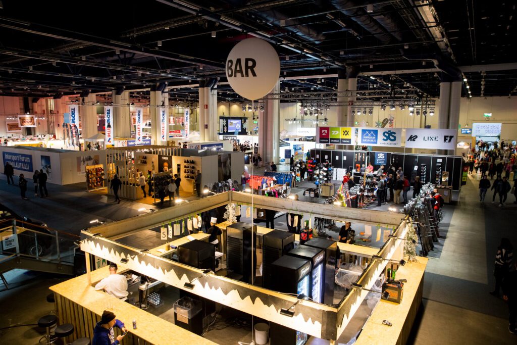 attractive trade show booth idea - Helsinki, Finland