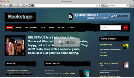 Backstage-wordpress-theme