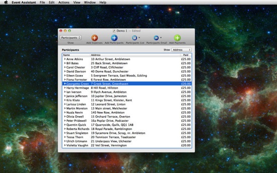 Event Assistant Mac app.jpeg Event Assistant Mac app