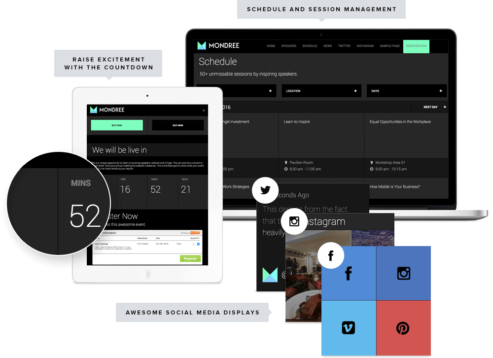 Mondree music festival wordpress theme