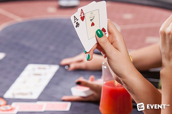 poker tables events