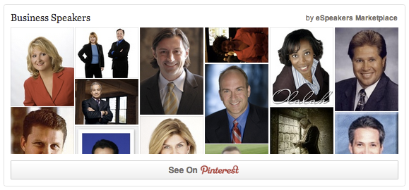 Event speakers inspiration board on Pinterest