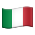 Flag: Italy on Apple iOS 13.3