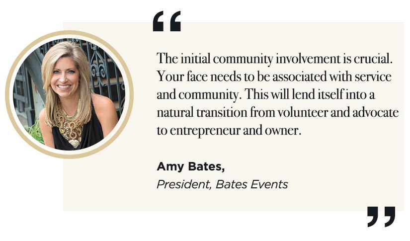 Get involved with the community and spread the word about your event planning venture, says Amy Bates