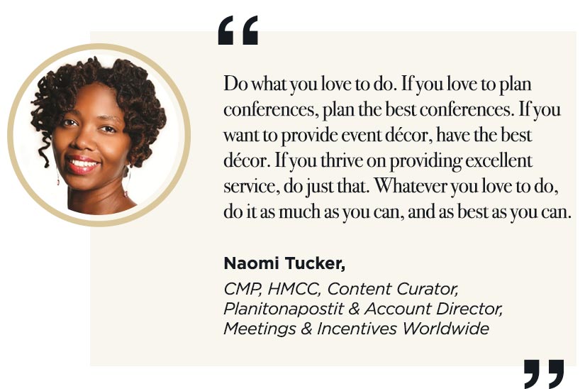 Naomi Tucker's quote for event planners