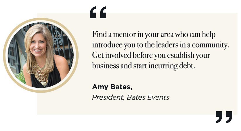 Amy Bates on having a mentor who can introduce you to the event planning network