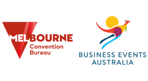 Melbourne Convention Bureau + Business Events Australia logo