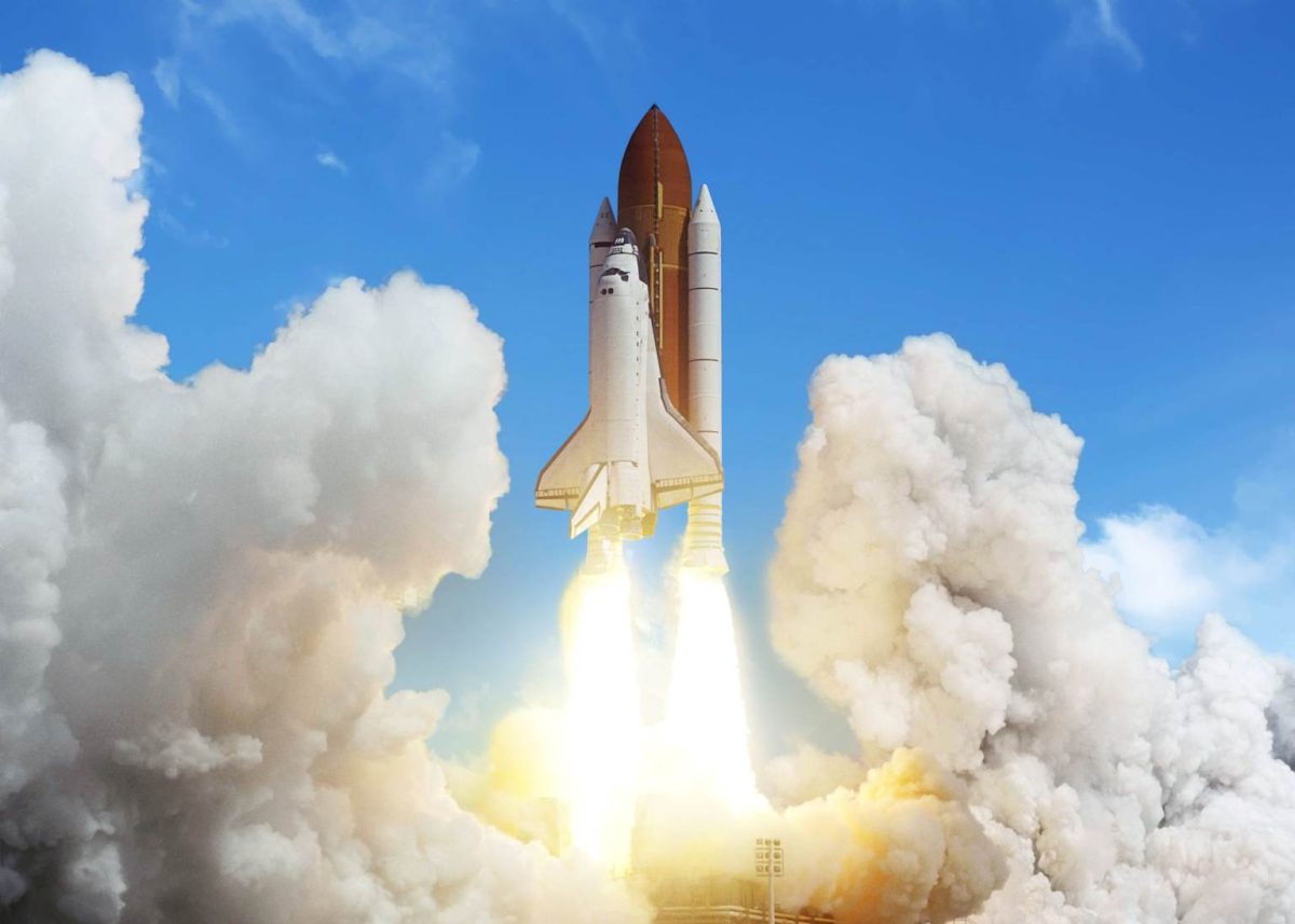 NASA's Space Shuttle takes off