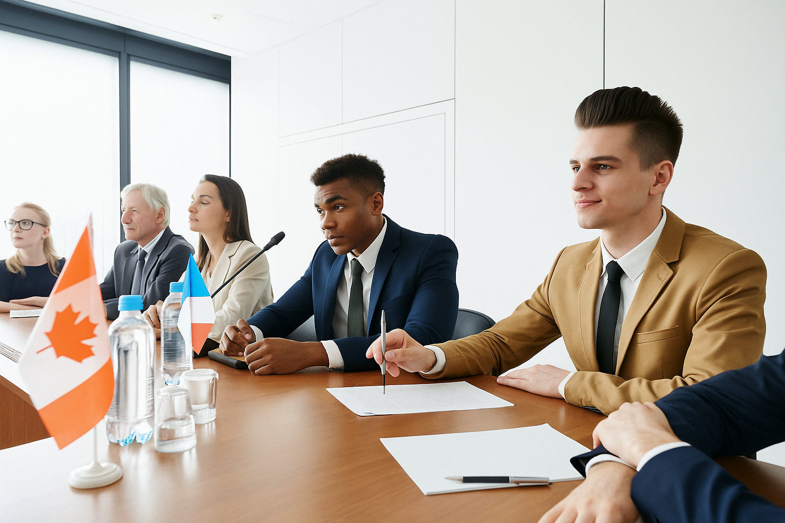 Business people meeting in Canada for a conference
