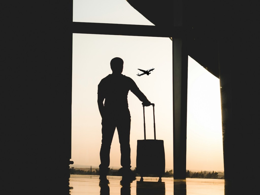 man in airport
