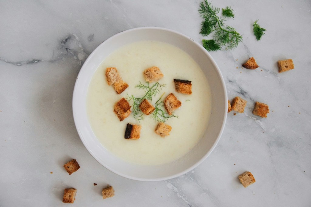 soup with croutons